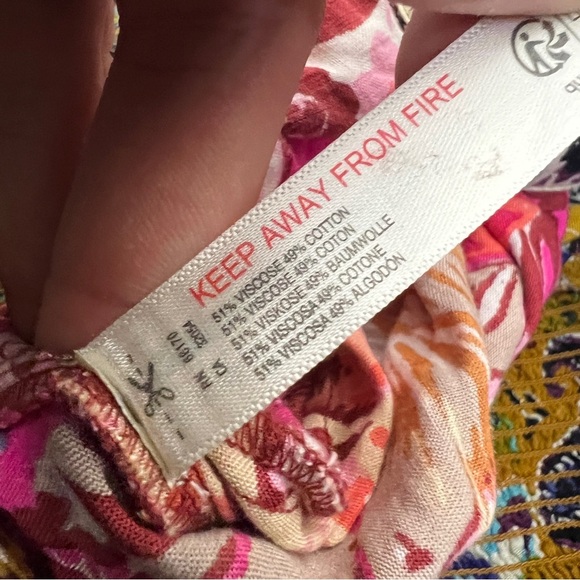 Anthropologie Sleeveless Piper Printed Tropical Wide Leg Jumpsuit - Picture 4 of 7